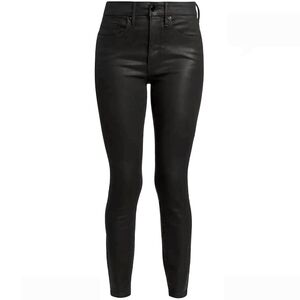 GOOD AMERICAN Waxed Black Good Legs High Waisted Stretch GL452C Skinny Jean 16